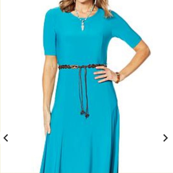 NWT Nina Leonard 'Sylvia' Jersey Midi Dress - Picture 3 of 10